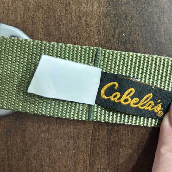 Cabelas Bison Belt Olive Green Lightweight 42'' Webbed Nylon Rappel USA Colorado - Picture 4 of 5